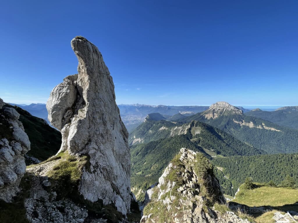 Curiosité géologique à montée à la Dent de Crolles