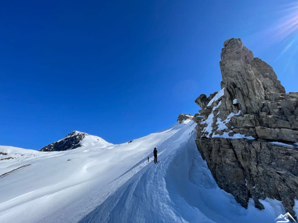 Vu sur le sommet du Vieux Chaillol depuis le col de la Pisse