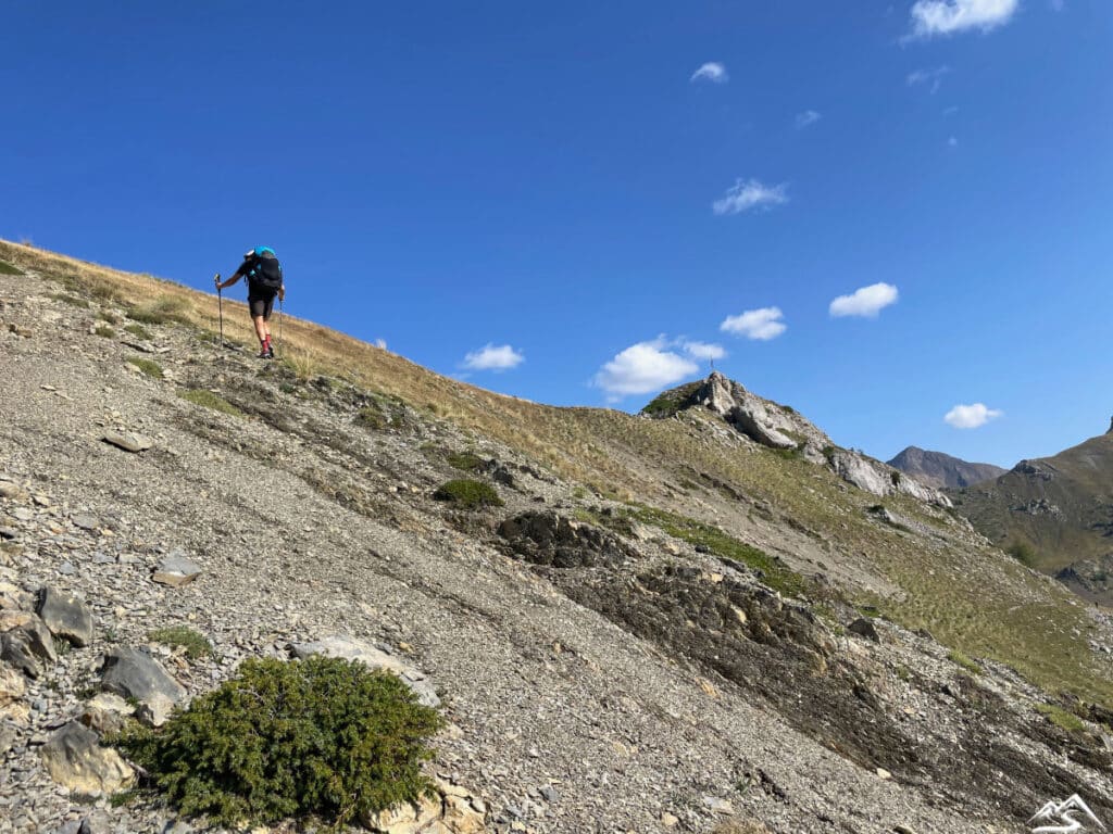 Arete final avant le sommet du Palastre